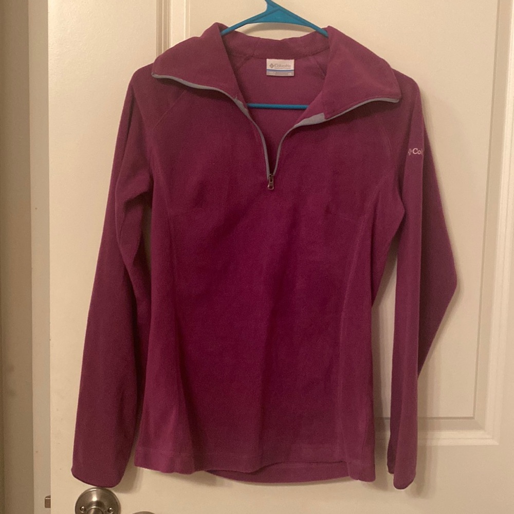 Columbia Size XS - Purple Quarter Zip Long Sleeve Jacket